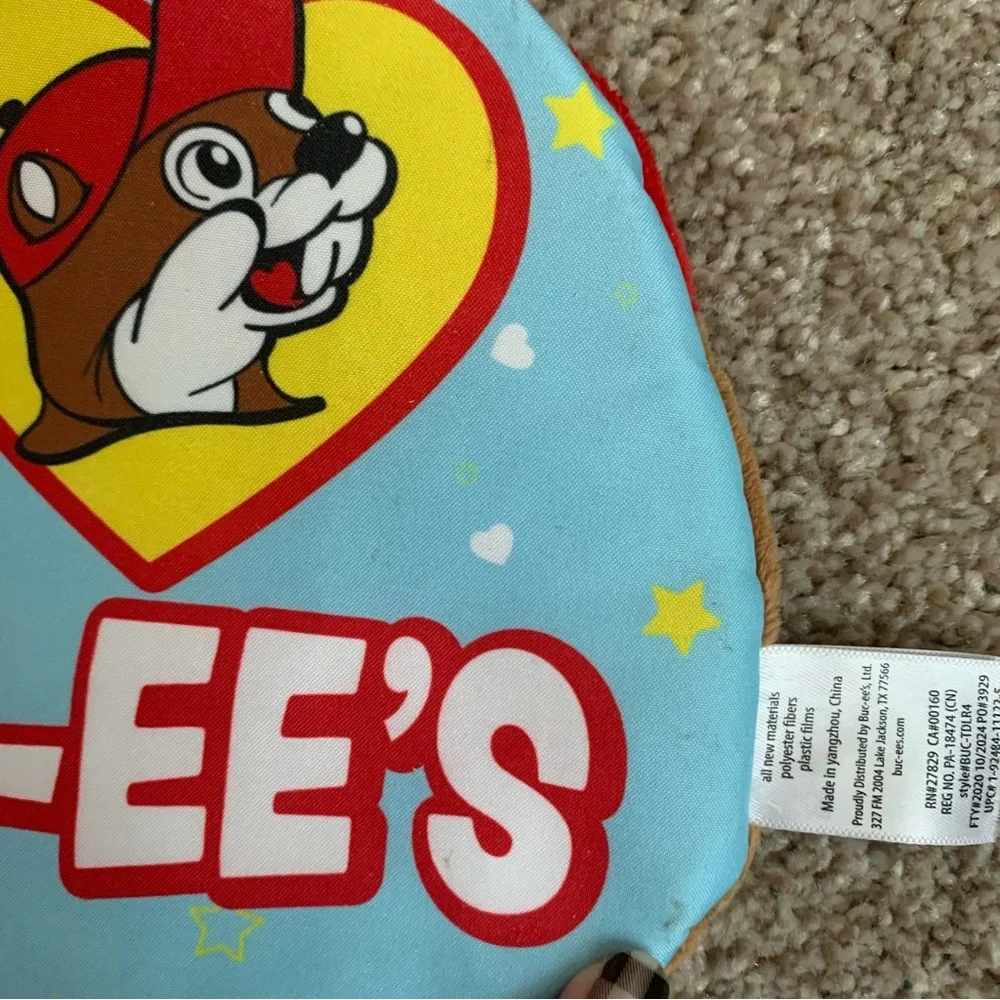 Buc-ee's On-The-Go Infant Activity Book Strap Crinkle Pages Plush Cover Car Seat